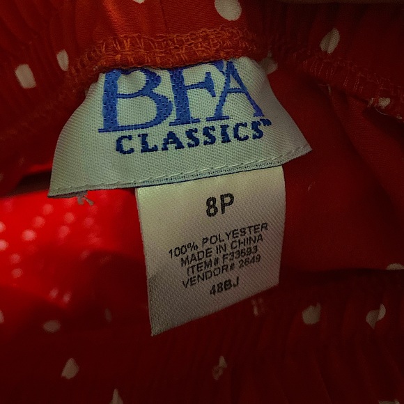 Vintage red polka dot skirt/top matching set - Picture 4 of 5